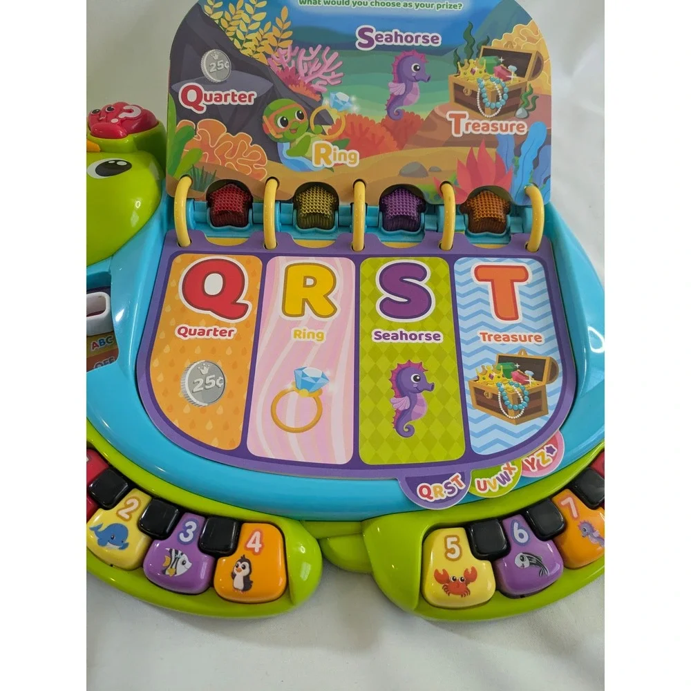 VTech Touch & Teach Sea Turtle Interactive Learning Toy ABCs Numbers Music Works